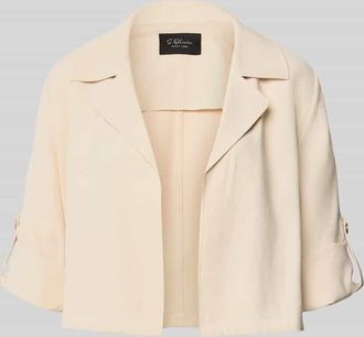 s.Oliver Black Label Slim Fit Kurzblazer aus Viskose-Mix in Beige, Gr&ouml;&szlig;e 48