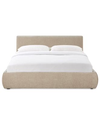 TOV Furniture Tov Furniture Isla Taupe Textured Velvet Queen Bed
