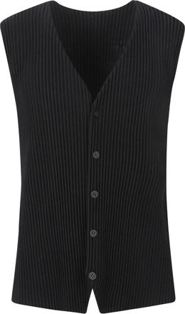 Issey Miyake Jassen, Heren, Zwart, L, Vest