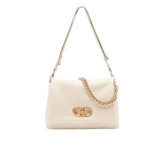 Liu Jo Shoulder Bags, female, Beige, Size: ONE SIZE Large LaPuffy handbag with metal logo