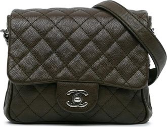 Chanel Hobo Bags - 2016-2017 CC Quilted Caviar Crossbody - Gr. unisize - in Braun - für Damen