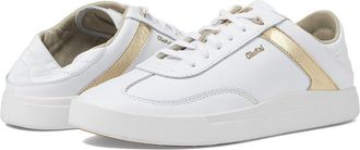 Olukai HaUpu Womens Shoes White/White : 10 B - Medium, Leather
