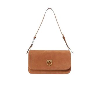 Pinko Pinko, Dames, Tassen, Bruin, Maat: ONE Size Leer