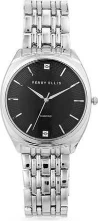 Perry Ellis Slim Bracelet Watch, 41mm in Silver at Nordstrom Rack
