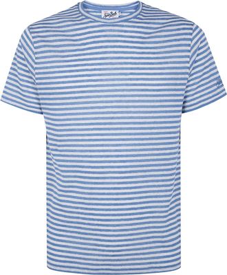 MC2 Saint Barth Stripes Linen T-Shirt