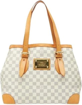 Louis Vuitton Pre-owned Handbags, female, White, Size: ONE SIZE Pre-owned Vintage Canvas Handbag