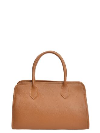 Anna Luchini Brown Rundleer Tas