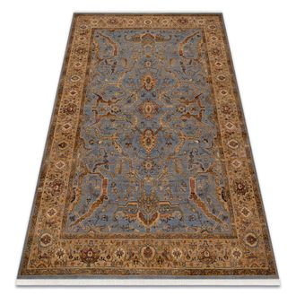 RugsX Rugsx - Alfombra Keshan Franjas, Marco Oriental 7875/53544 Beige / Azul Blue 250x340 Cm