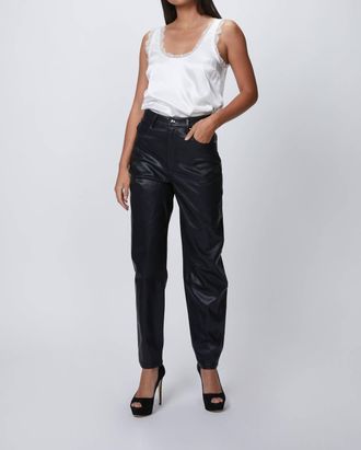 WeWoreWhat Dani Boyfriend Leather Pants In Black