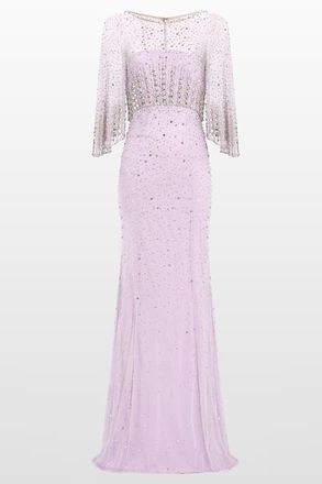 Jenny Packham Kiya Maxi Dress in Lavender at Nordstrom, Size 10 Uk