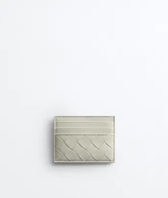Bottega Veneta Intrecciato Credit Card Case - Grey - Women