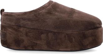 Balenciaga Brown Alaska Suede Mules