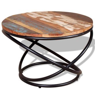 vidaXL Vidaxl - Mesa De Centro De Madera Maciza Reciclada 60x60x40 Cm