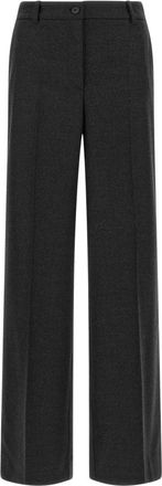 P.A.R.O.S.H. Ludy Broek - Dames - Wijde Broeken - Grijs - M - Wol - Broeken