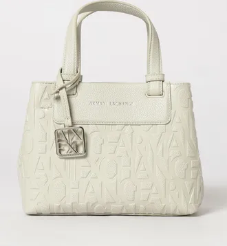 A|X Armani Exchange Borsa in pelle sintetica a grana con logo impresso