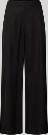 Ichi Wide Leg Pants mit Eingrifftaschen Modell LINNO in Black, Gr&ouml;&szlig;e 34