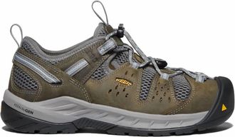 Keen Womens Gargoyle Blue Fog Ii Steel Toe Work Shoe In Brown