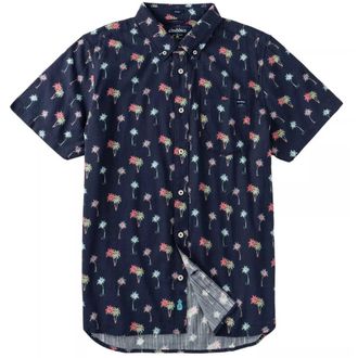 Chubbies Friday Shirt Mens Navy Tropical Stretch Button-Down DSGL1359