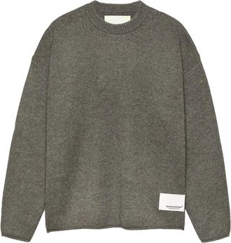 New Amsterdam Surf Association Truien & Vesten, Heren, Grijs, L, Wol, Tide Knit