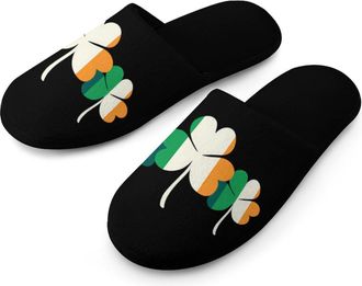 Generic Ice Skaters (2) Mens Slippers Warm Non-Slip Houes Shose Spa Slipper for Home Bedroom