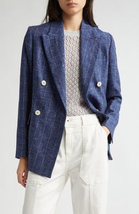 テーラードジャケット ELEVENTY NAVY BLUE COTTON BLAZER Double-Breasted Blazer - ELEVENTY - Mariodannashop