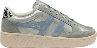 Gola Womens Superslam Blaze Ii Sneakers In Silver/air/snow Leopard