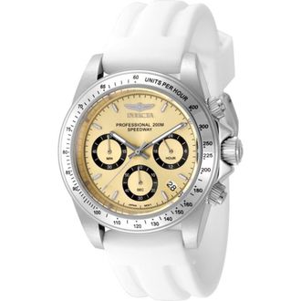 Invicta Speedway Chronograph GMT Quartz Gold Dial Mens Watch 50487