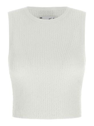 Elisabetta Franchi Ribbed crop top
