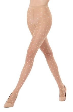 Wolford Daisy Sheer Tights in Fairly Light/White at Nordstrom, Size X-Small