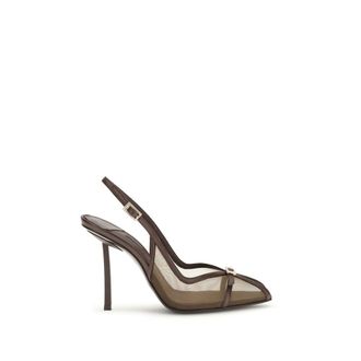 Le Silla Brown Calf Leather Bos Taurus Platform Womens Pumps