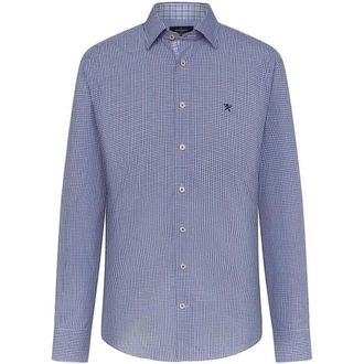 Hackett Camicia a micro-quadri - - Shirts - Uomo - Blu - L