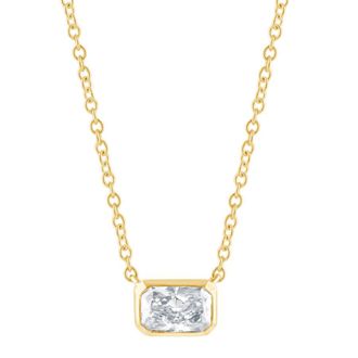 Grown Brilliance 14KT Yellow Gold 0.45 Carat Lab Grown Diamond Pendant Necklace for Women