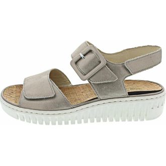 Waldl&auml;ufer Wedge Sandaal - Dames - Schoenen - Beige - Maat: 36 EU Leer