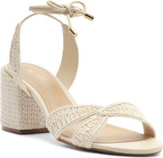 Arezzo Andy Ankle Strap Sandal in Panacota at Nordstrom, Size 6.5