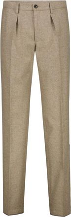 Profuomo Kostuumbroek - Heren - Nette broeken - Beige - S - Broeken