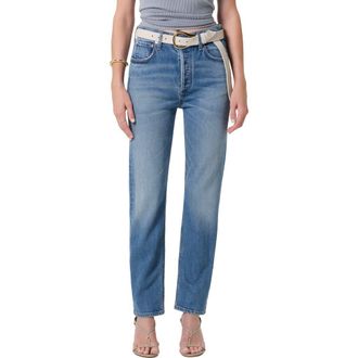 Citizens Of Humanity Blaine High Waist Ankle Straight Leg Jeans in Alma Indigo at Nordstrom, Size 24