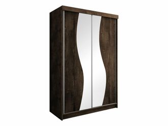 Mirjan24 Armario Dover 110, Fresno Oscuro, 200x150x62cm, Puertas De Armario: Correderas, N&uacute;mero De Estantes: 5, Led