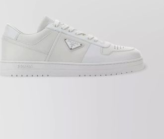 Prada leather low-top sneakers