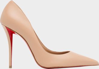 Christian Louboutin 100mm Miss Z Leather Pointed-Toe Pumps