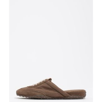 Bimba & Lola Suede And Fabric 13 31 Mule Sneaker in Taupe at Nordstrom, Size 37