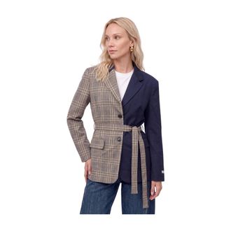 Florez jeans Minue Blazer - Dames - Jassen - Veelkleurig - Maat: M Wol
