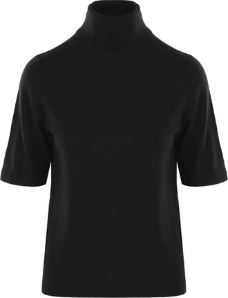 Allude Maglione a collo alto - Nero