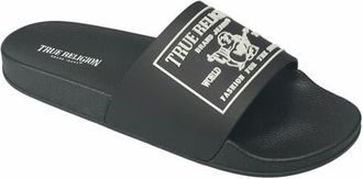 True Religion Kendrick Logo Slide in Black at Nordstrom, Size 8
