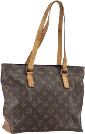 Louis Vuitton Pre-owned Tote Bags, female, Brown, Size: ONE SIZE Pre-owned Canvas Tote Bag