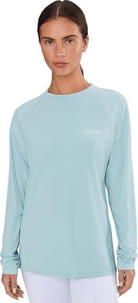 Columbia Pfg Solar Stream Ii Long Sleeve Womens Clothing Marine Light : 2XL, Elastane/Polyester