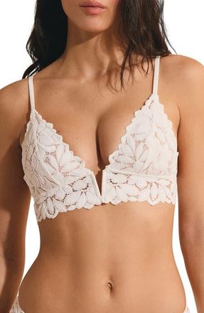 Etam Celeste Triangle Bralette in White at Nordstrom, Size Medium