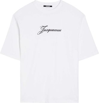 Jacquemus Le T-shirt Logo-print Cotton T-shirt - White - Xxl
