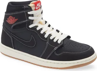 Nike Jordan Air Jordan 1 Retro High OG Basketball Sneaker in Black/Red at Nordstrom, Size 10.5