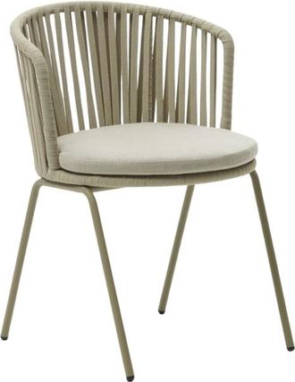 K Home Hochwertiger Outdoor Design Stuhl Saconco, Soft Green