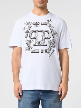Philipp Plein T-shirt in cotone con stampa grafica e logo a contrasto